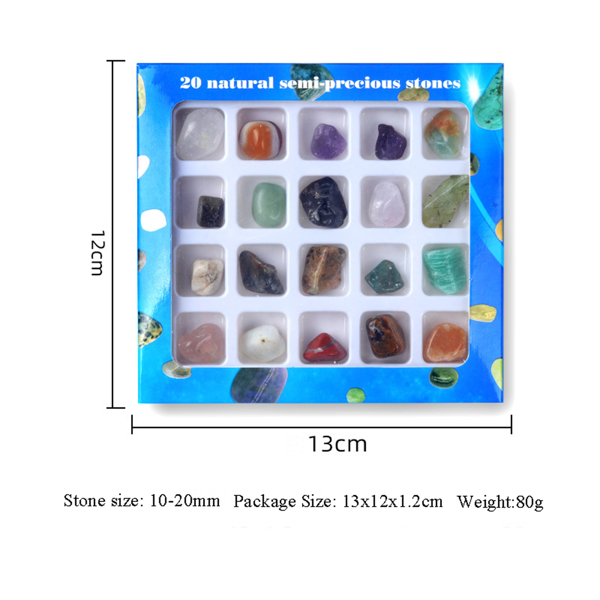 20 قطعة كريستال شقرا مجموعة مر - مراجعة Healing Crystal Set وسعره