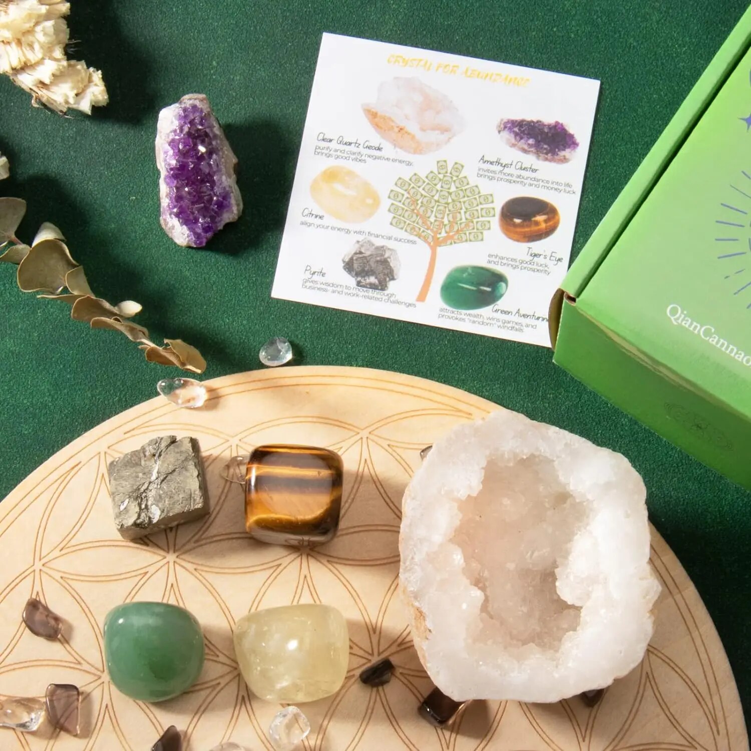 مجموعة البلورات وأحجار الشفاء  - مراجعة Healing Crystal Set وسعره