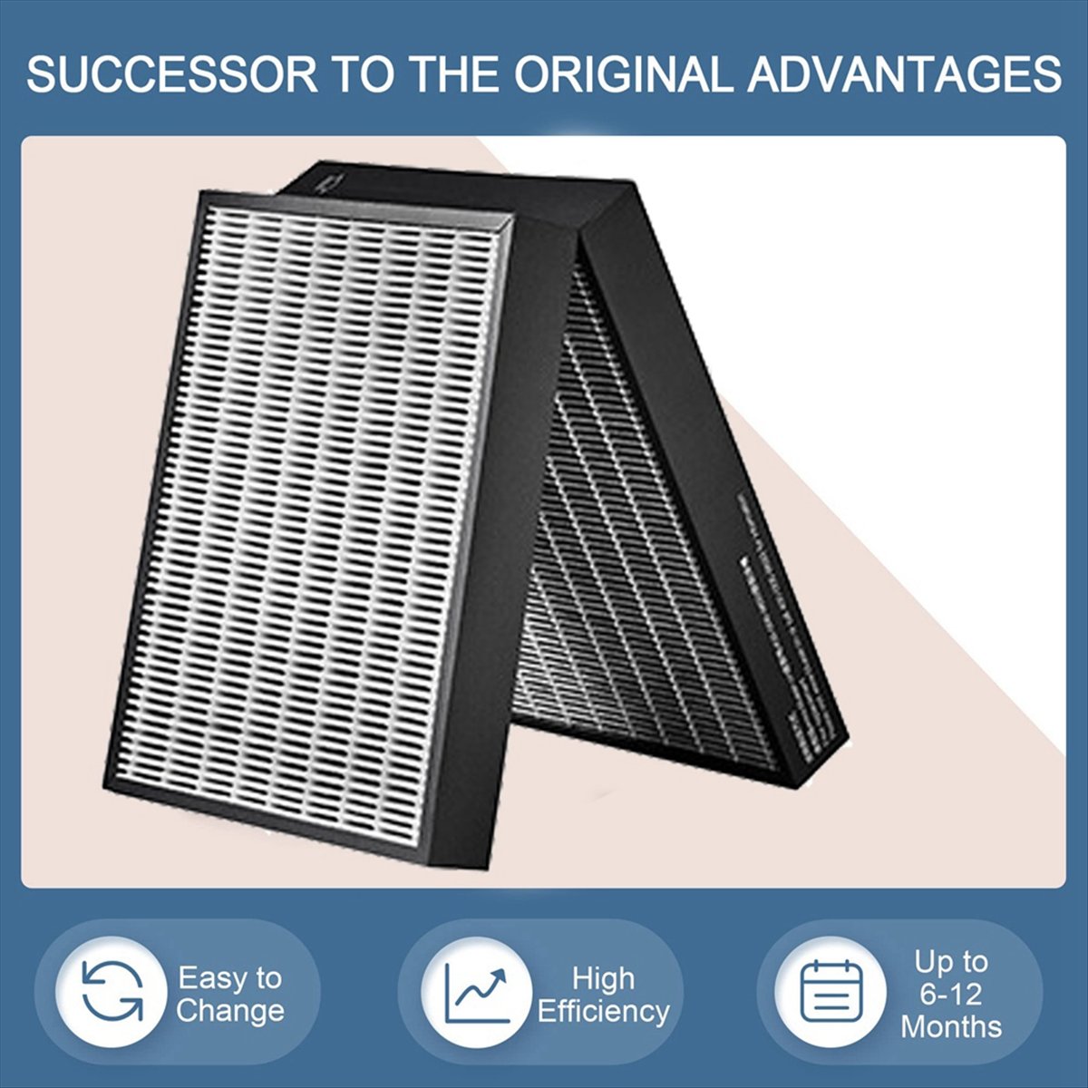 فلتر بديل لمنقي الهواء 7400 لم - مراجعة Air Purifier Hepa وسعره