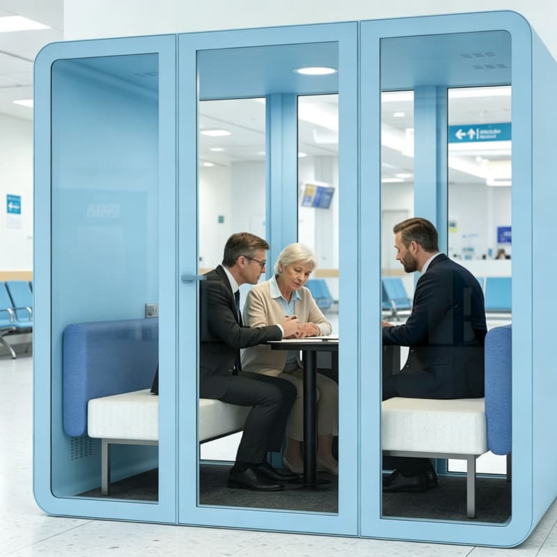 صندوق صوتي عازل للراحة الذهنية - مراجعة Health Wellness Office وسعره