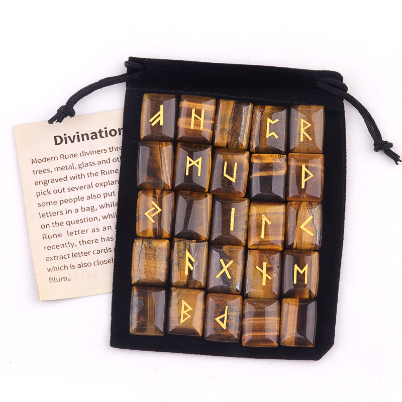 25 قطعة مجموعة أحجار الرونية م - مراجعة Healing Crystal Set وسعره